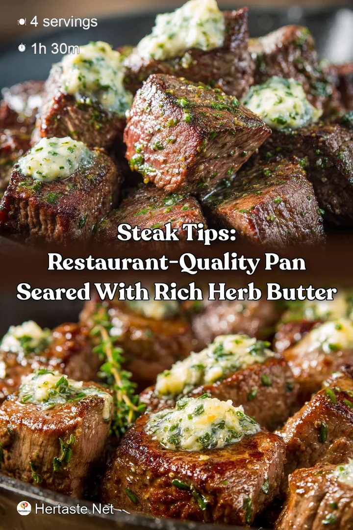 Steak tips: Restaurant-Quality Pan Seared with Rich Herb Butter