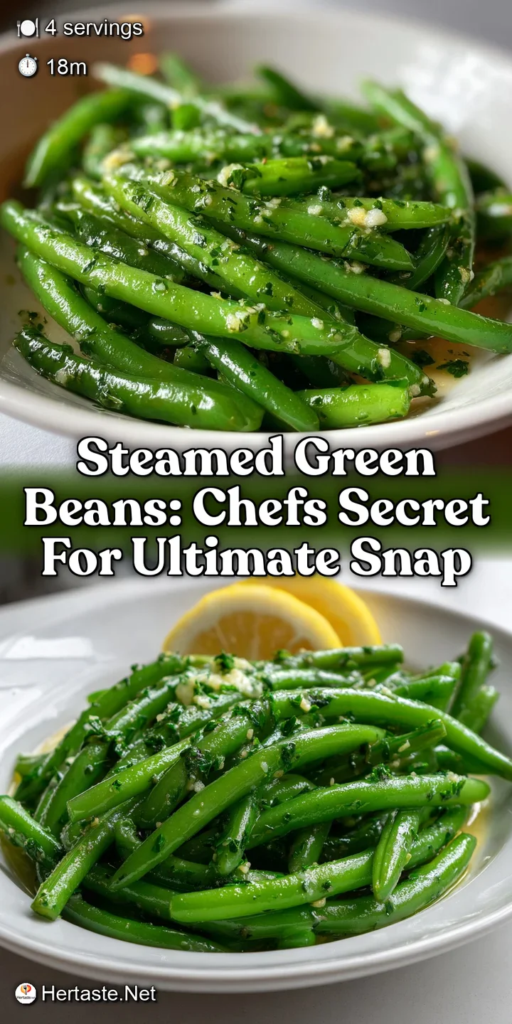 Steamed Green Beans: Chefs Secret for Ultimate Snap
