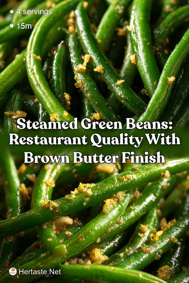 Steamed Green Beans: Restaurant Quality with Brown Butter Finish