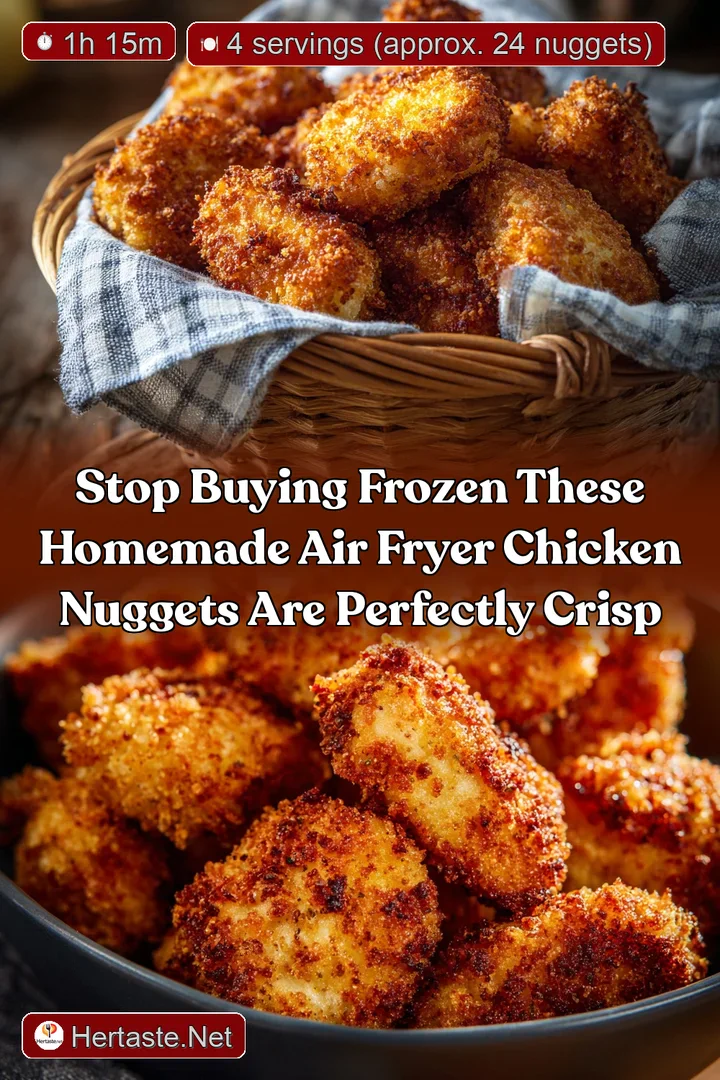 Stop buying frozen These Homemade Air Fryer Chicken Nuggets are perfectly crisp