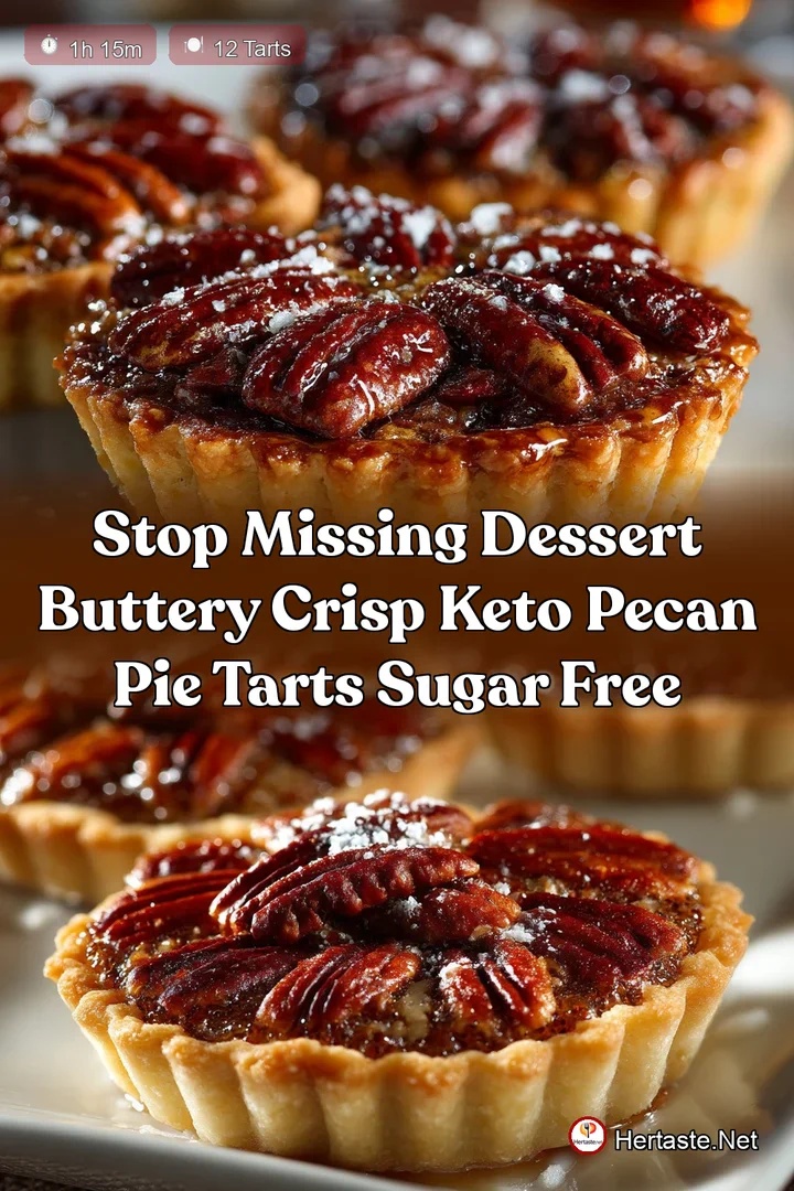Stop missing dessert Buttery crisp Keto Pecan Pie Tarts Sugar Free
