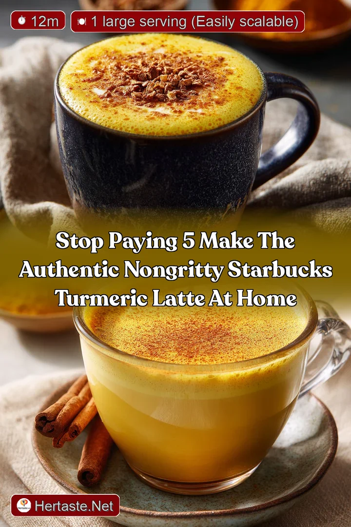 Stop paying 5 Make the authentic nongritty Starbucks Turmeric Latte at home