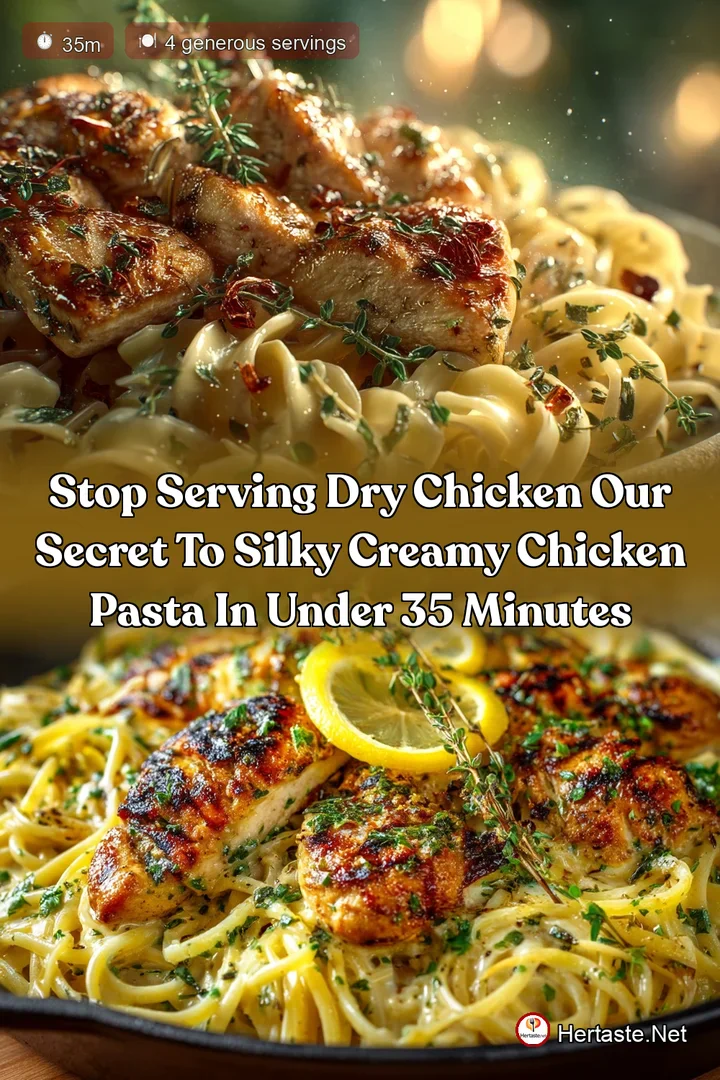 Stop serving dry chicken Our secret to silky creamy Chicken Pasta in under 35 minutes