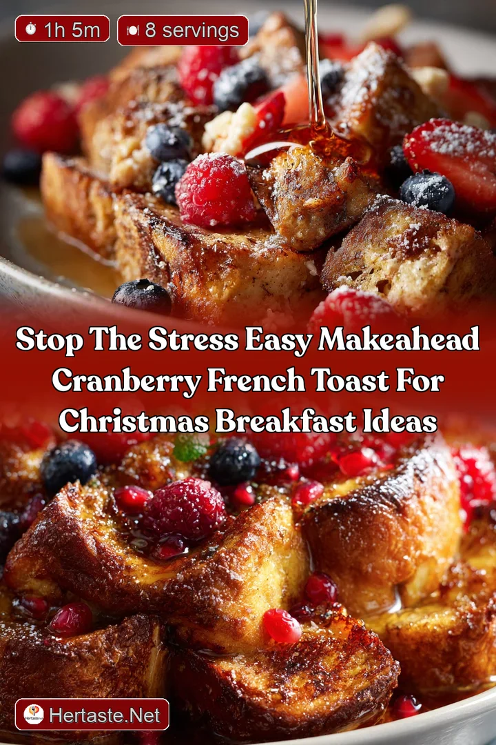 Stop the Stress Easy MakeAhead Cranberry French Toast for Christmas Breakfast Ideas