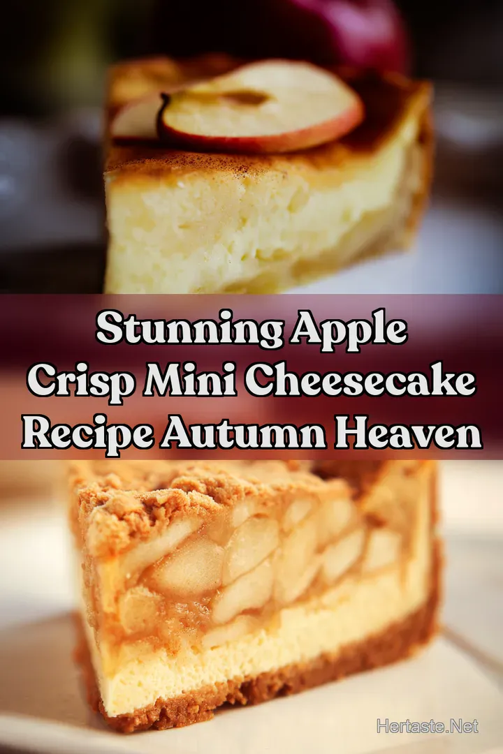 Stunning Apple Crisp Mini Cheesecake Recipe Autumn Heaven