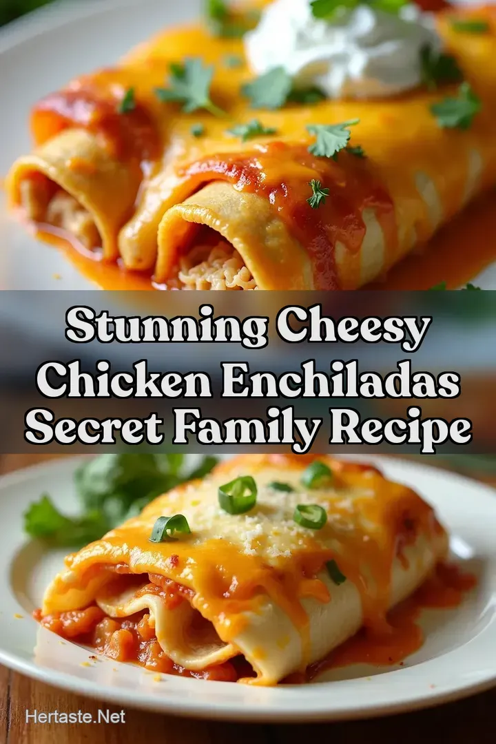 Stunning Cheesy Chicken Enchiladas Secret Family Recipe
