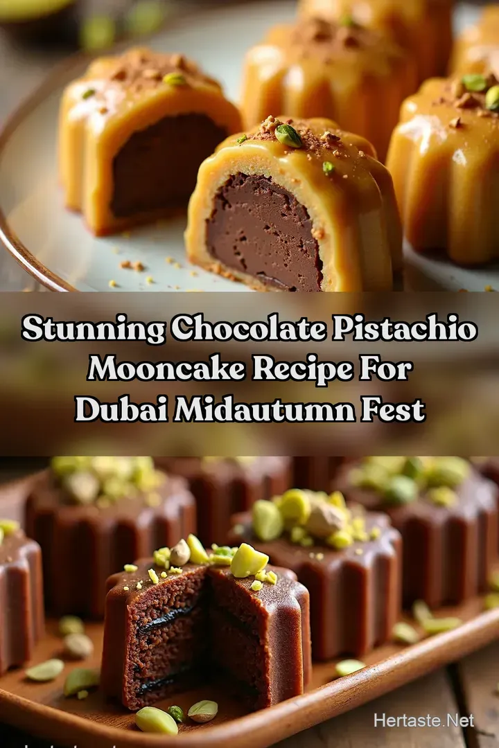 Stunning Chocolate Pistachio Mooncake Recipe for Dubai MidAutumn Fest