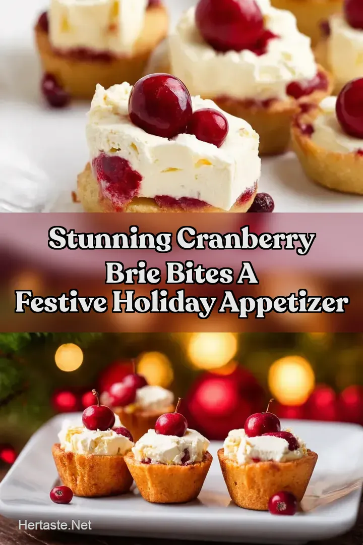 Stunning Cranberry Brie Bites A Festive Holiday Appetizer