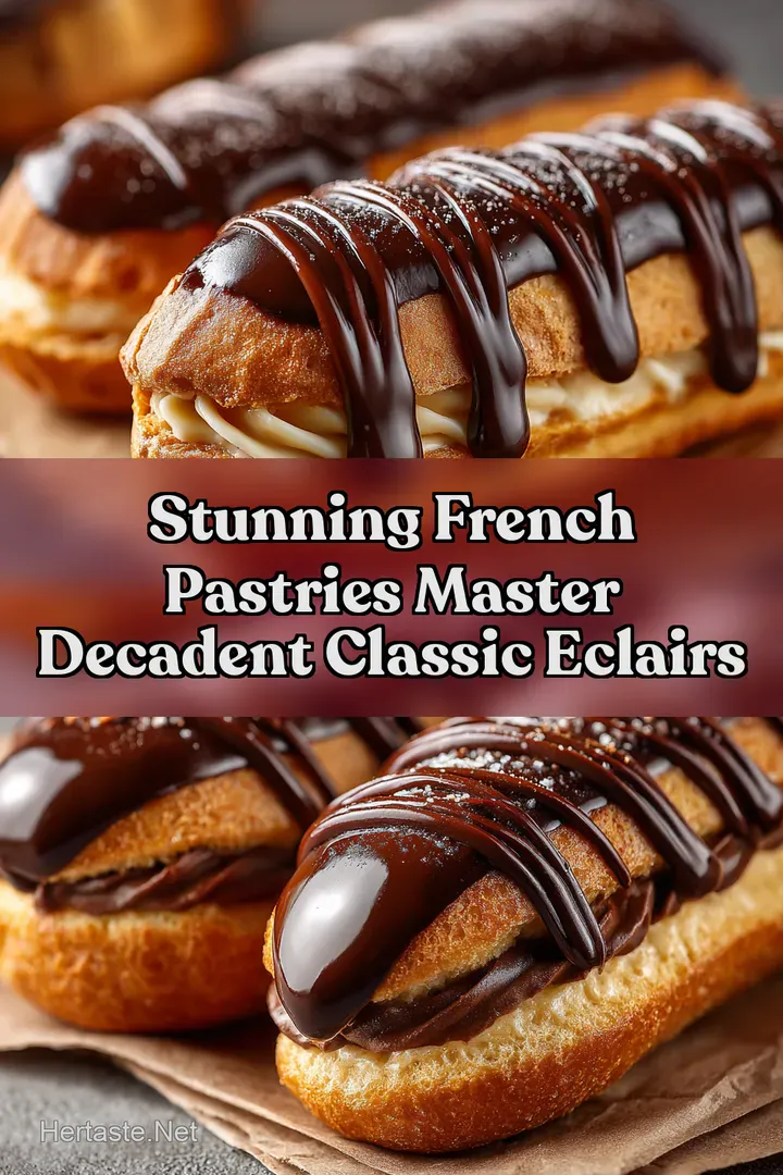 Stunning French Pastries Master Decadent Classic Eclairs