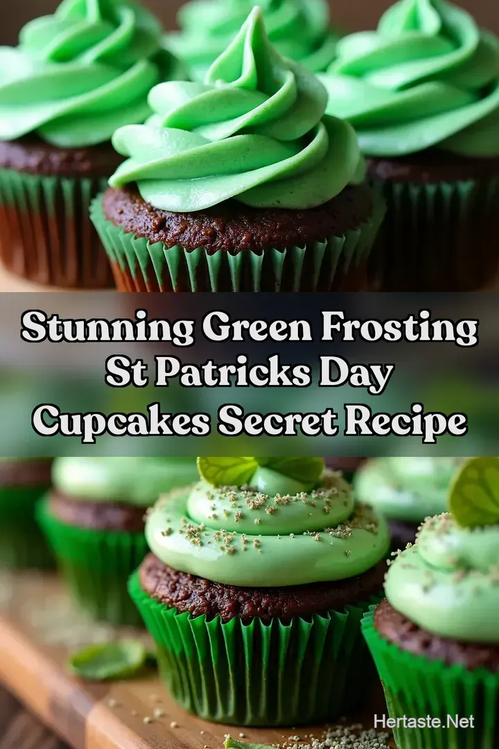Stunning Green Frosting St Patricks Day Cupcakes Secret Recipe