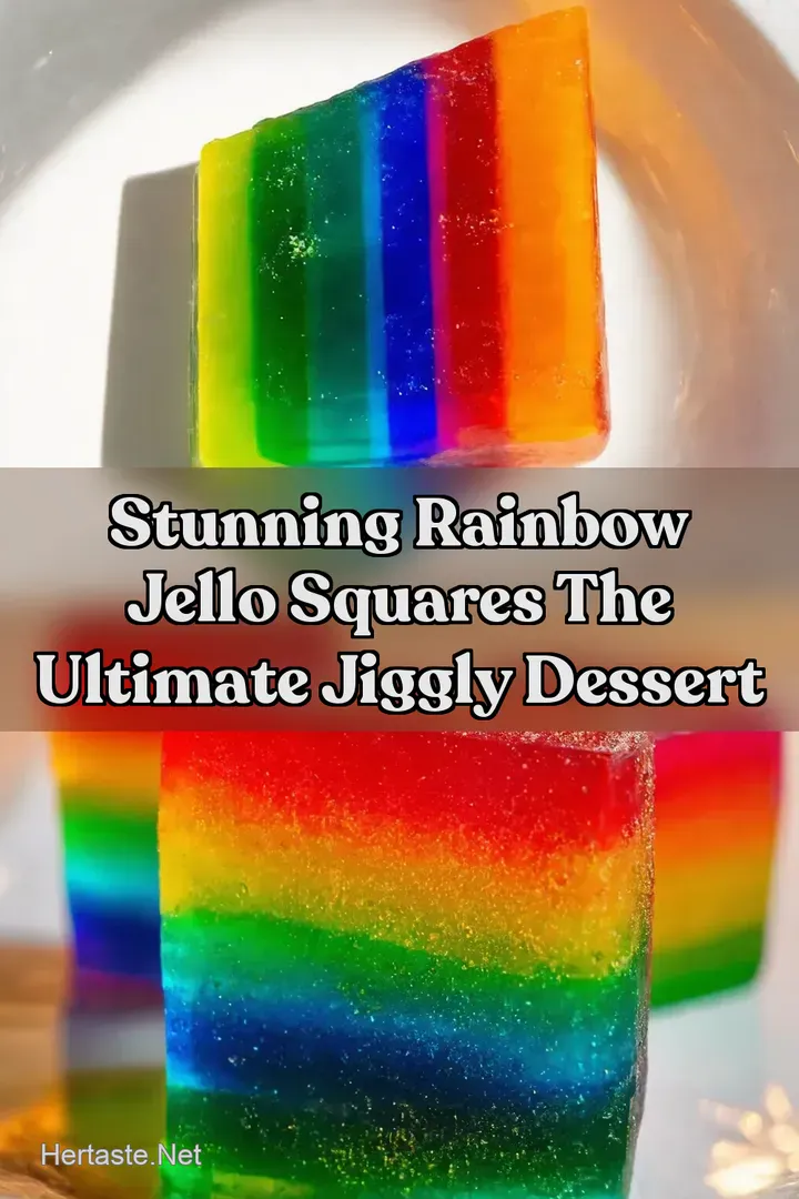 Stunning Rainbow Jello Squares The Ultimate Jiggly Dessert
