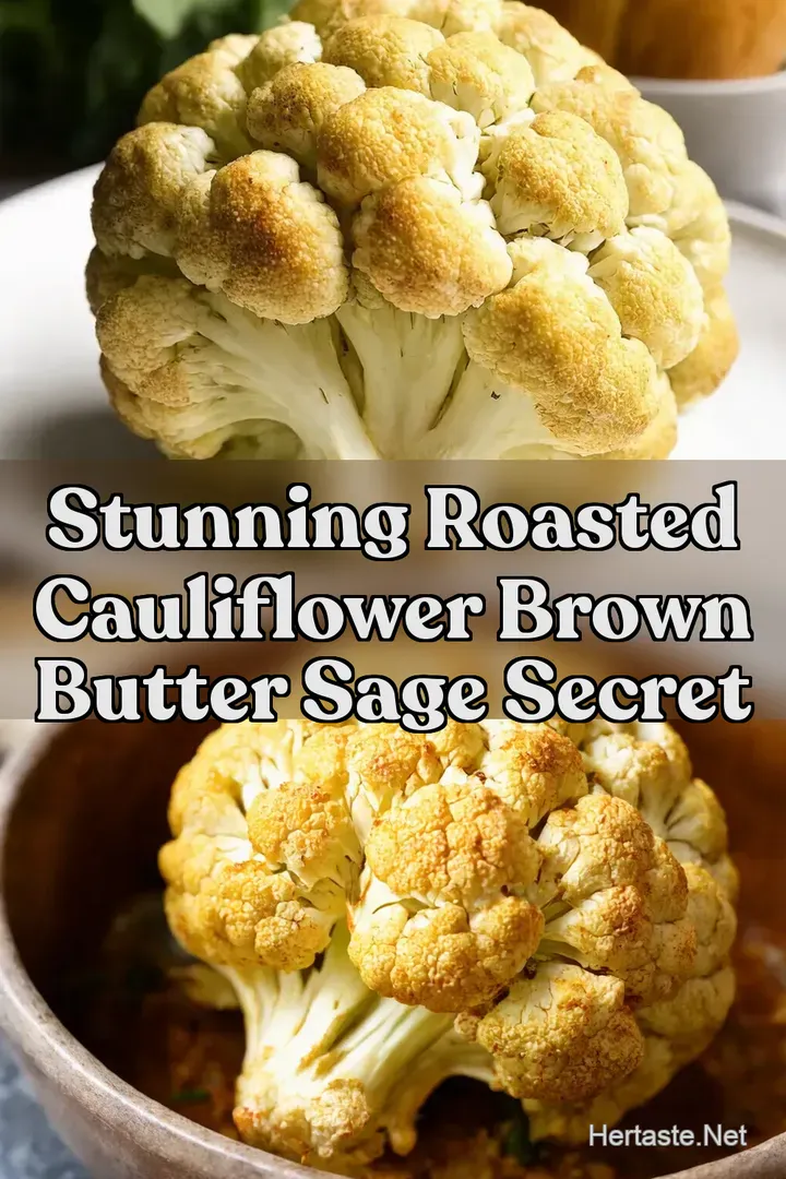 Stunning Roasted Cauliflower Brown Butter Sage Secret