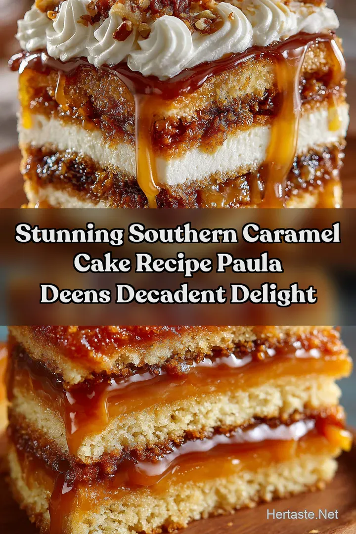 Stunning Southern Caramel Cake Recipe Paula Deens Decadent Delight
