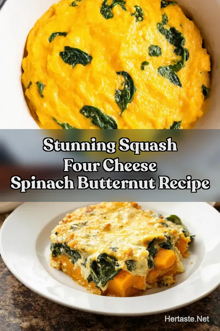 Stunning Squash Four Cheese Spinach Butternut Recipe