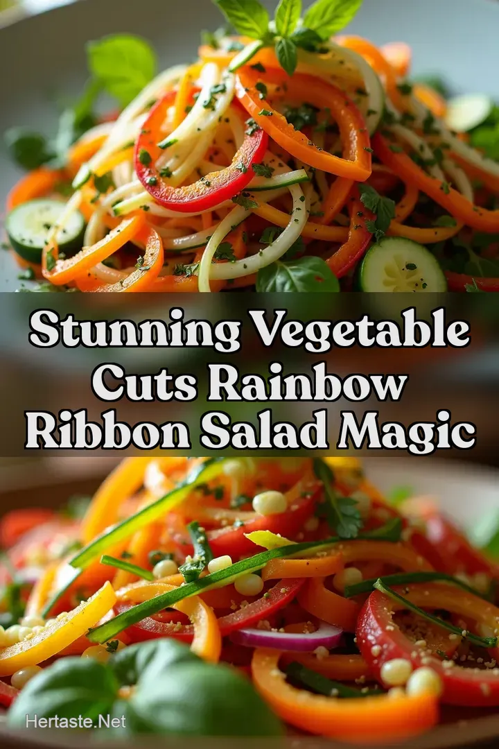 Stunning Vegetable Cuts Rainbow Ribbon Salad Magic