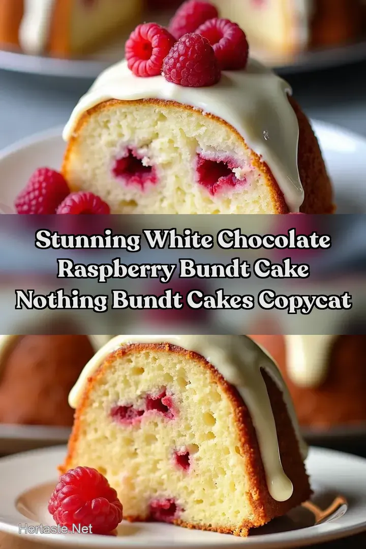 Stunning White Chocolate Raspberry Bundt Cake Nothing Bundt Cakes Copycat