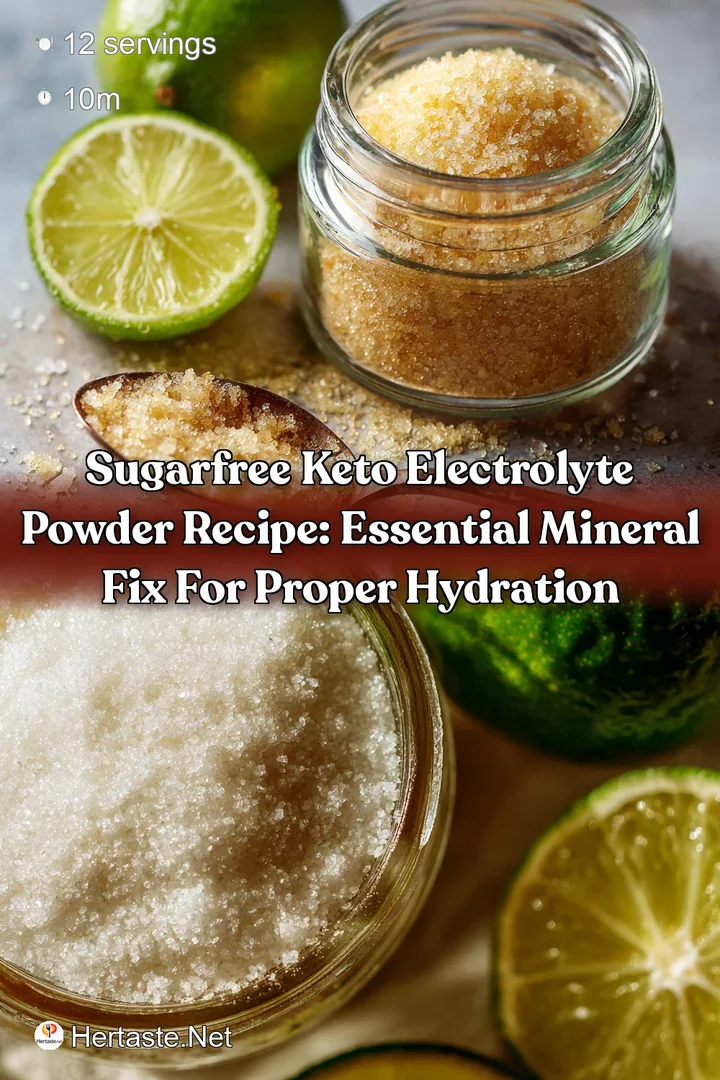 SugarFree Keto Electrolyte Powder Recipe: Essential Mineral Fix for Proper Hydration