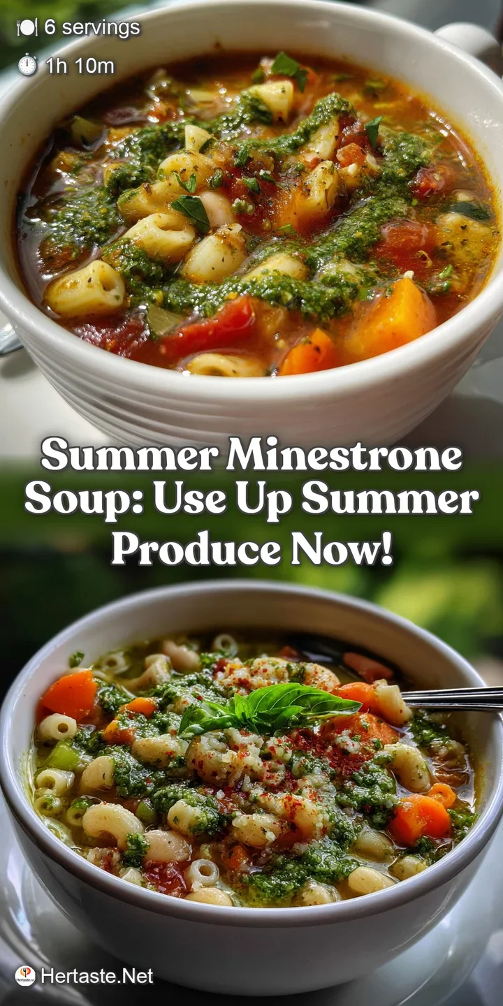 Summer Minestrone Soup: Use Up Summer Produce Now!