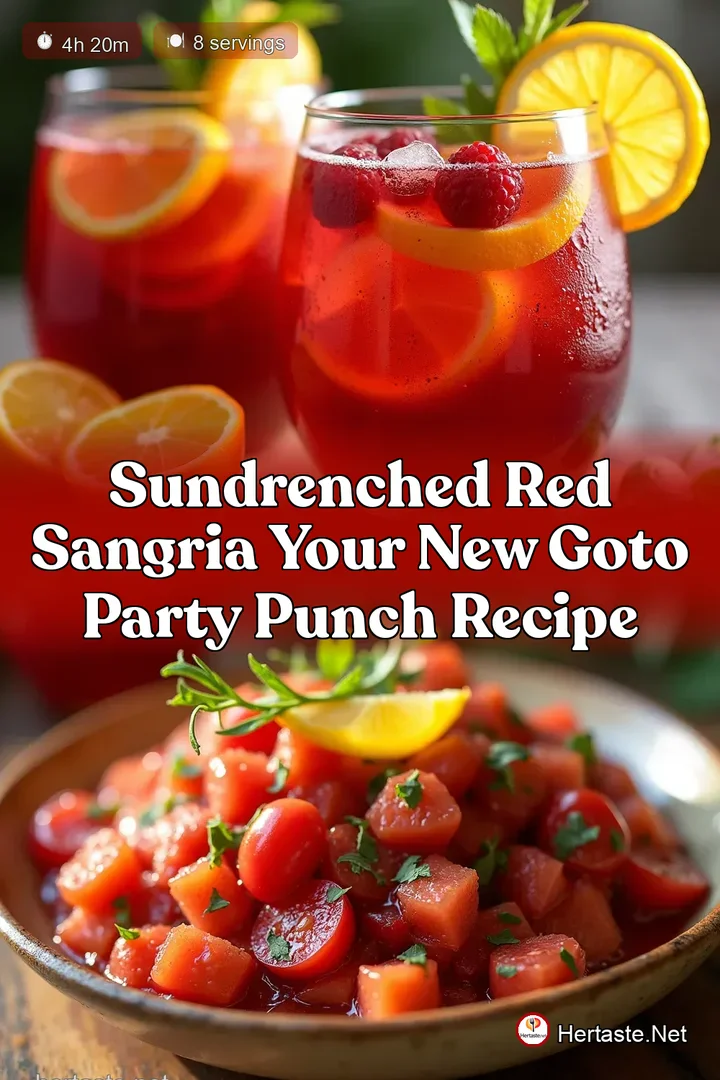 SunDrenched Red Sangria Your New GoTo Party Punch Recipe