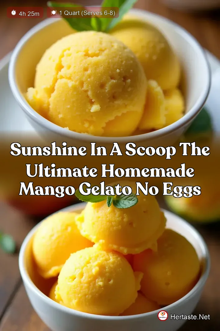 Sunshine in a Scoop The Ultimate Homemade Mango Gelato No Eggs