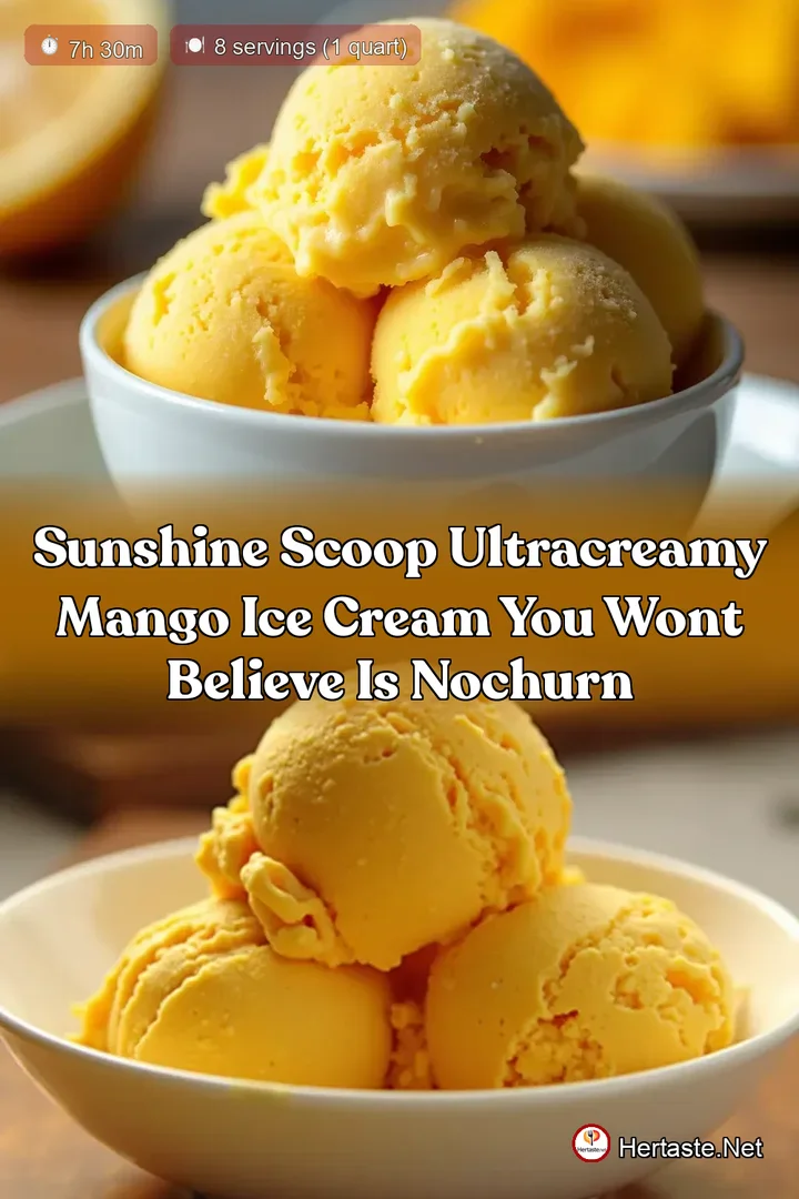 Sunshine Scoop UltraCreamy Mango Ice Cream You Wont Believe Is NoChurn