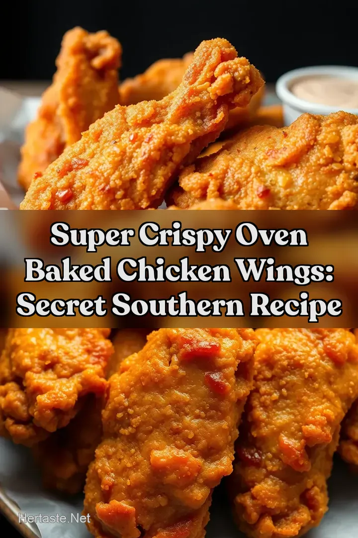Super Crispy Oven Baked Chicken Wings: Secret Southern Recipe