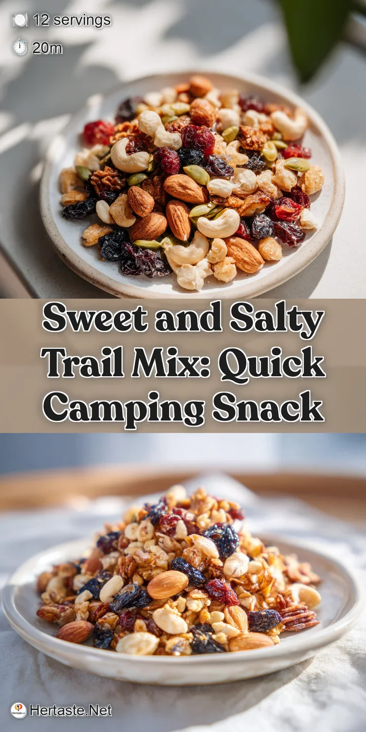 Close-up of trail mix highlighting the contrasting textures of smooth chocolate, rough nuts, and crisp pretzel pieces.