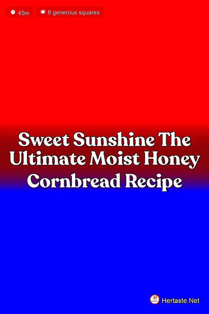 Sweet Sunshine The Ultimate Moist Honey Cornbread Recipe