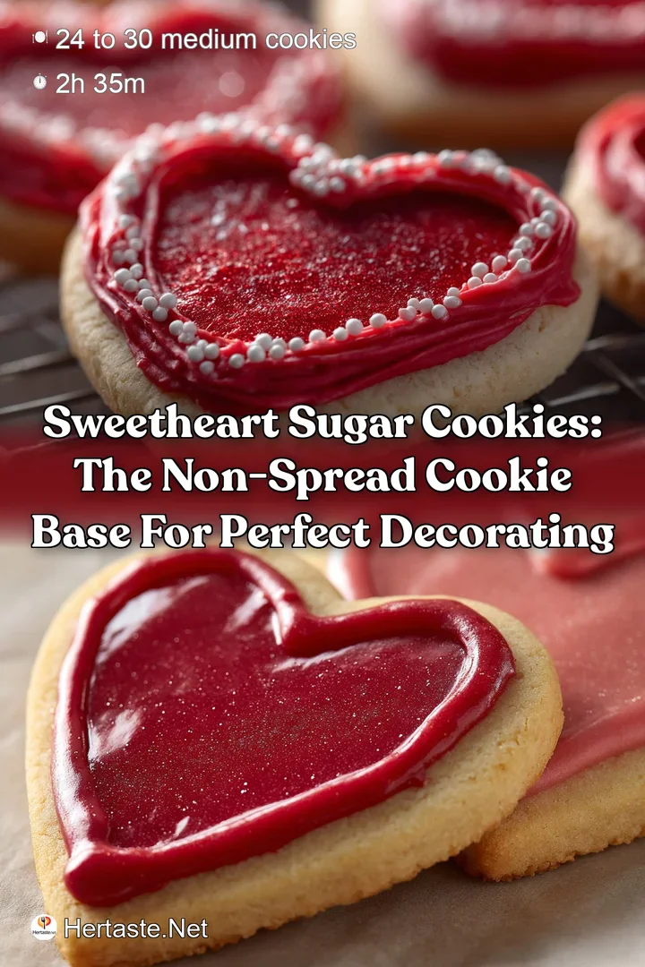 Sweetheart Sugar Cookies: The Non-Spread Cookie Base for Perfect Decorating