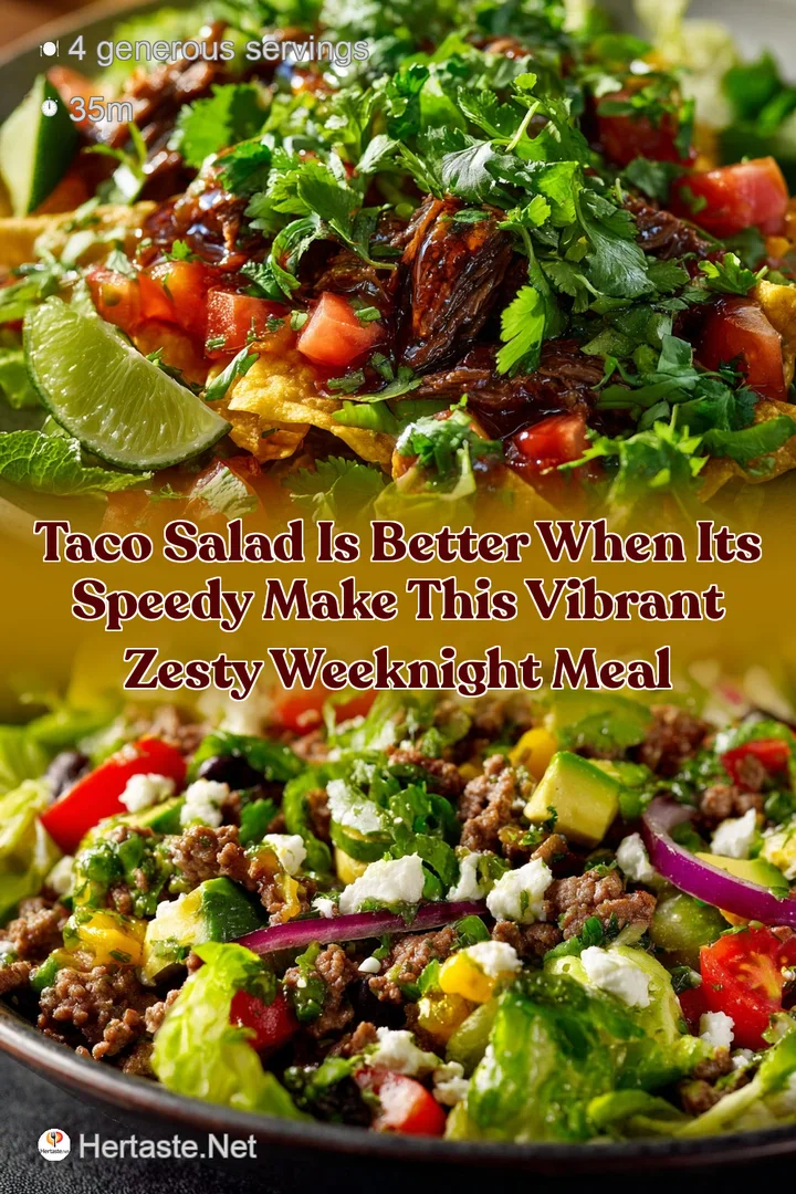 Taco Salad is better when its speedy Make this vibrant zesty weeknight meal