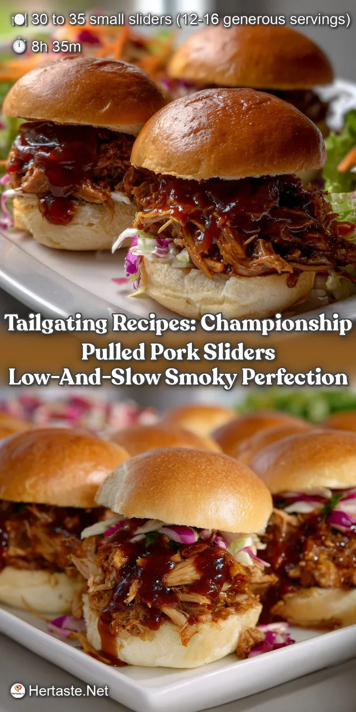 Tailgating Recipes: Championship Pulled Pork Sliders Low-and-Slow Smoky Perfection
