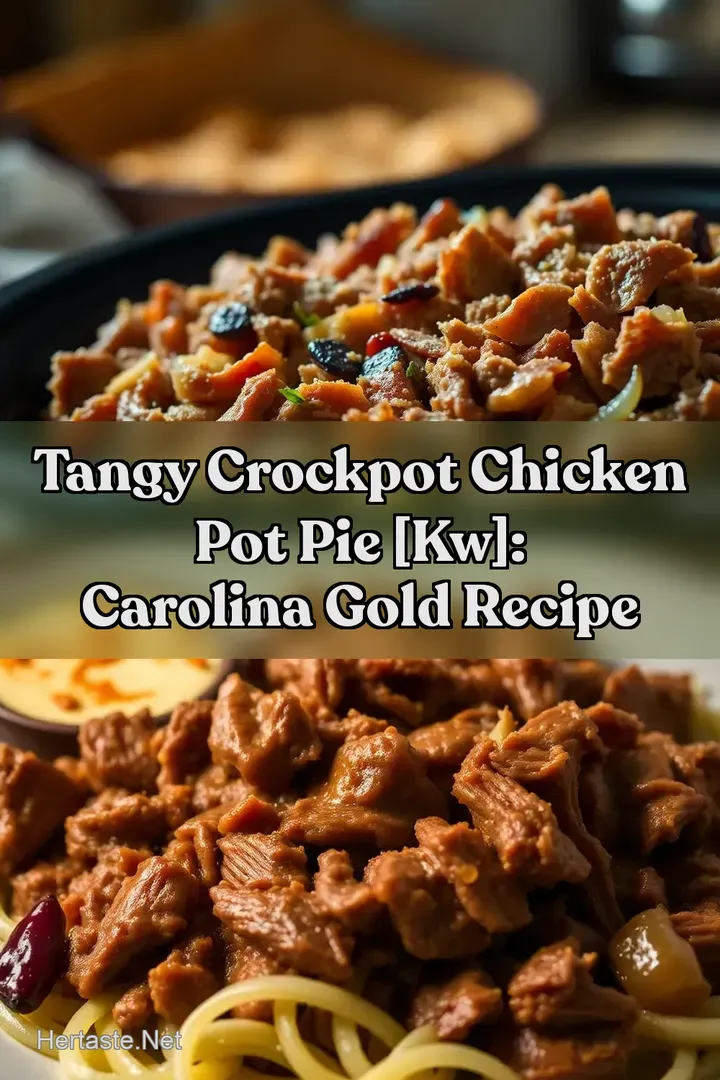 Tangy Crockpot Chicken Pot Pie [kw]: Carolina Gold Recipe