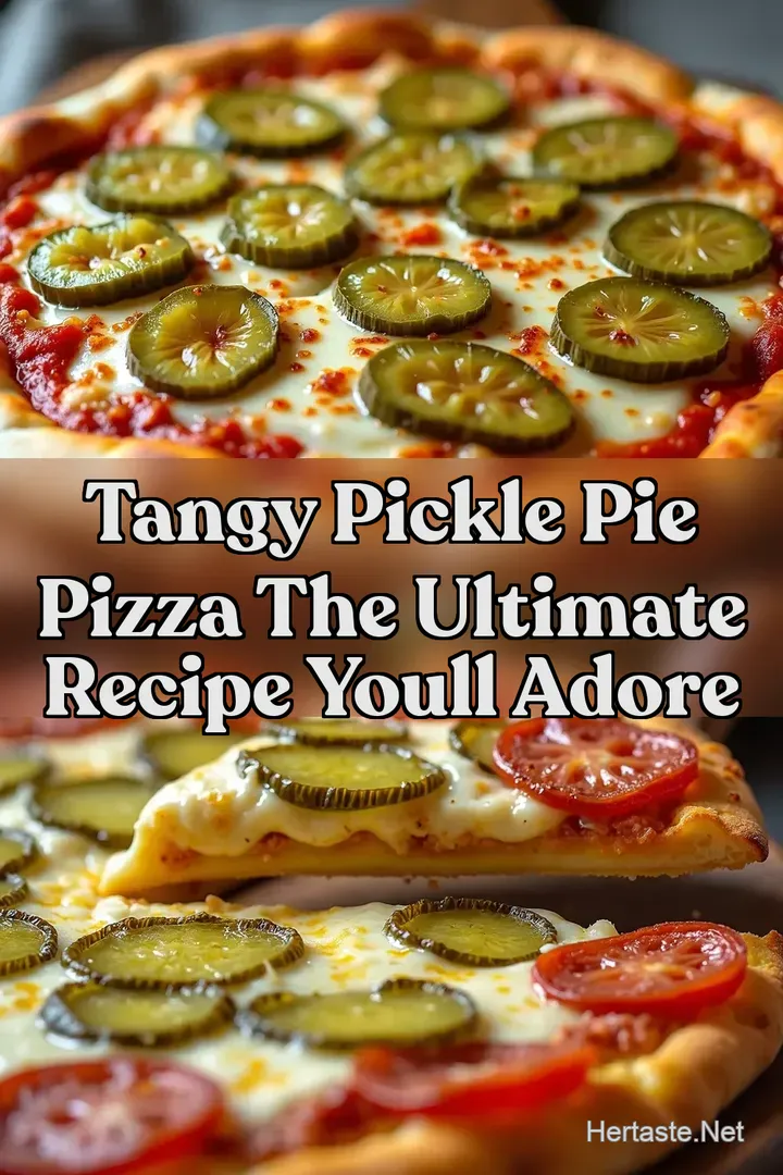 Tangy Pickle Pie Pizza The Ultimate Recipe Youll Adore