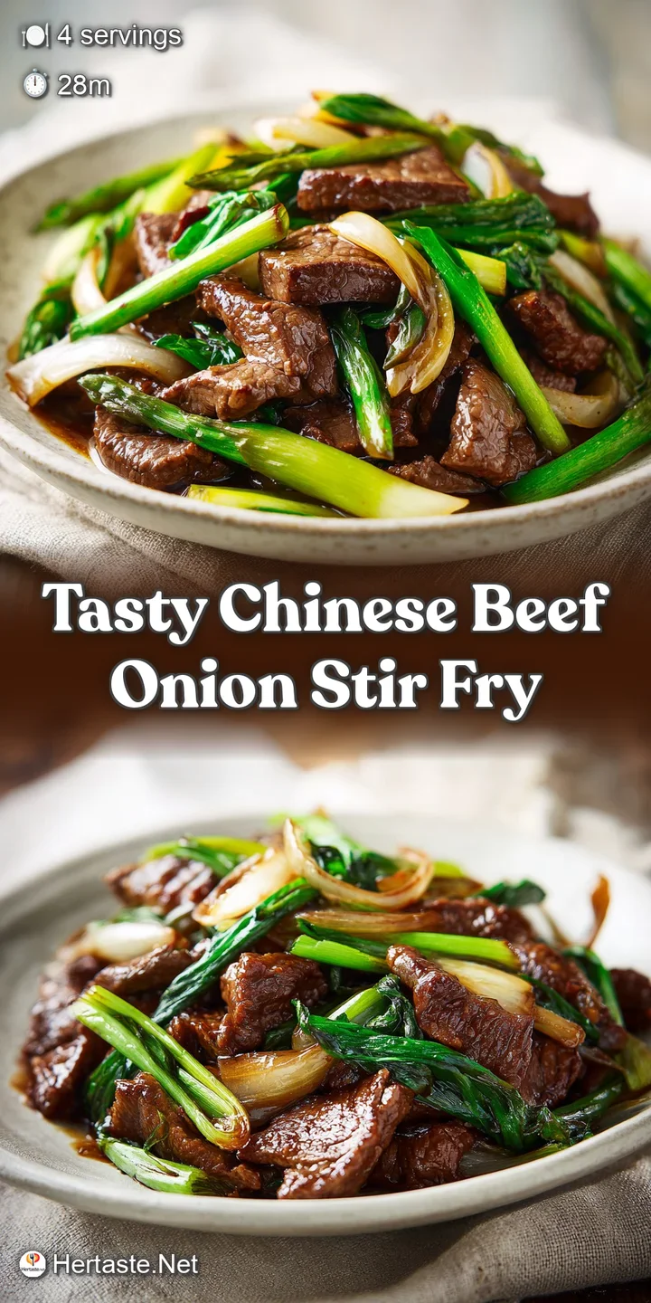 Savory Chinese beef and onion, glistening with a rich, dark sauce. Tender meat, caramelized onions - mouthwatering and rea...