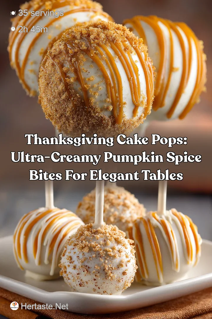 Thanksgiving Cake Pops: Ultra-Creamy Pumpkin Spice Bites for Elegant Tables
