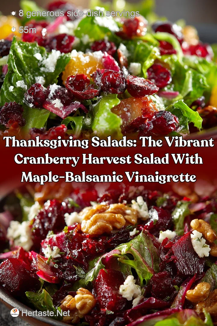 Thanksgiving Salads: The Vibrant Cranberry Harvest Salad with Maple-Balsamic Vinaigrette