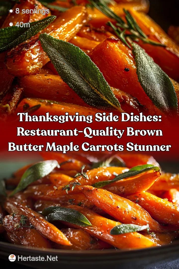 Thanksgiving Side Dishes: Restaurant-Quality Brown Butter Maple Carrots Stunner