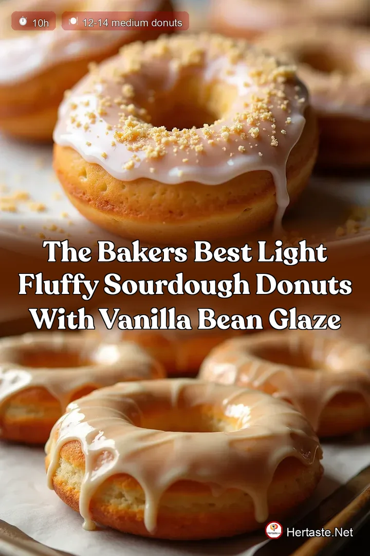 The Bakers Best Light Fluffy Sourdough Donuts with Vanilla Bean Glaze