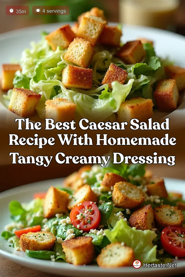 The Best Caesar Salad Recipe with Homemade Tangy Creamy Dressing