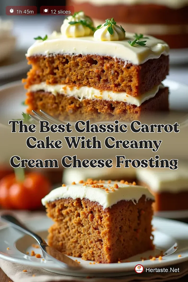 The Best Classic Carrot Cake with Creamy Cream Cheese Frosting