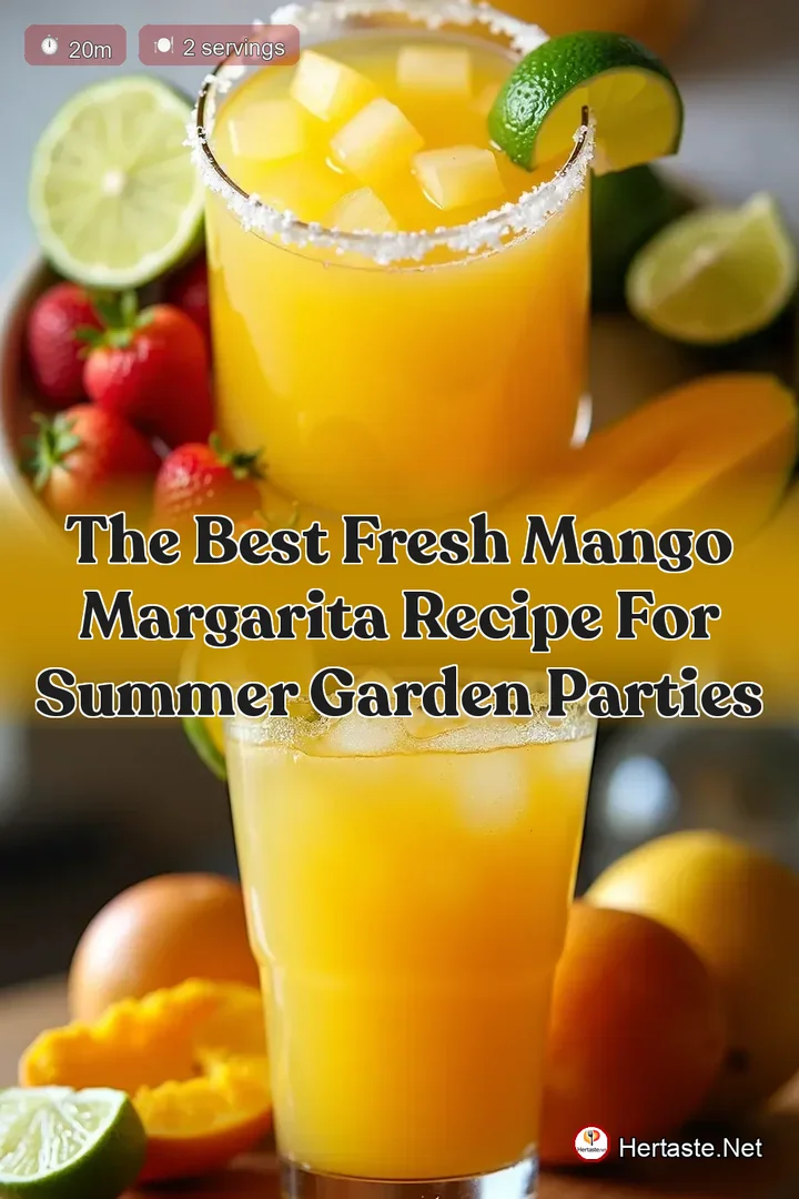 The Best Fresh Mango Margarita Recipe for Summer Garden Parties