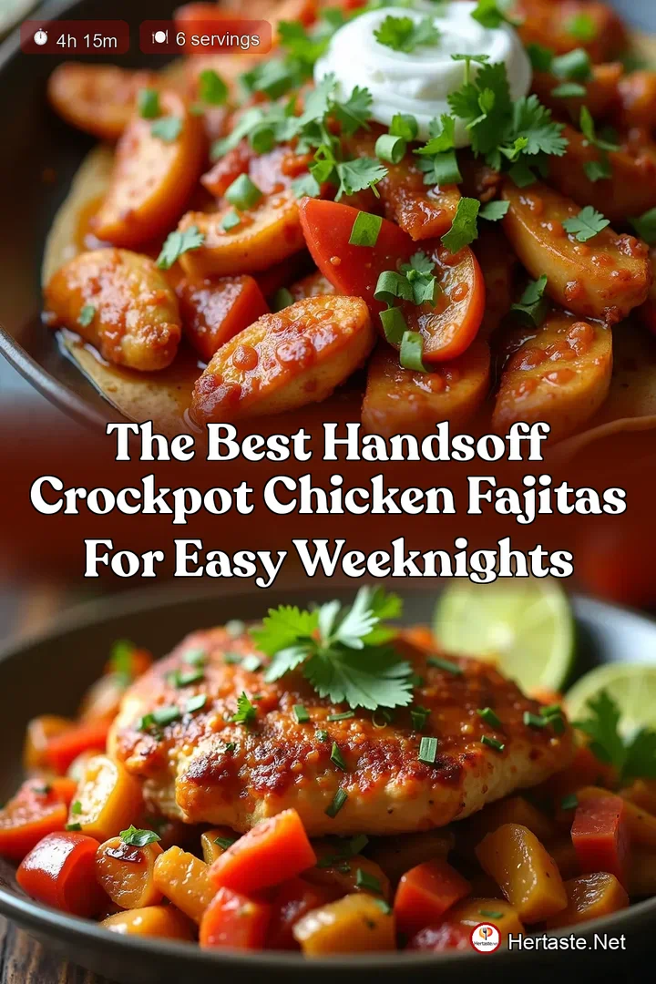 The Best HandsOff Crockpot Chicken Fajitas for Easy Weeknights