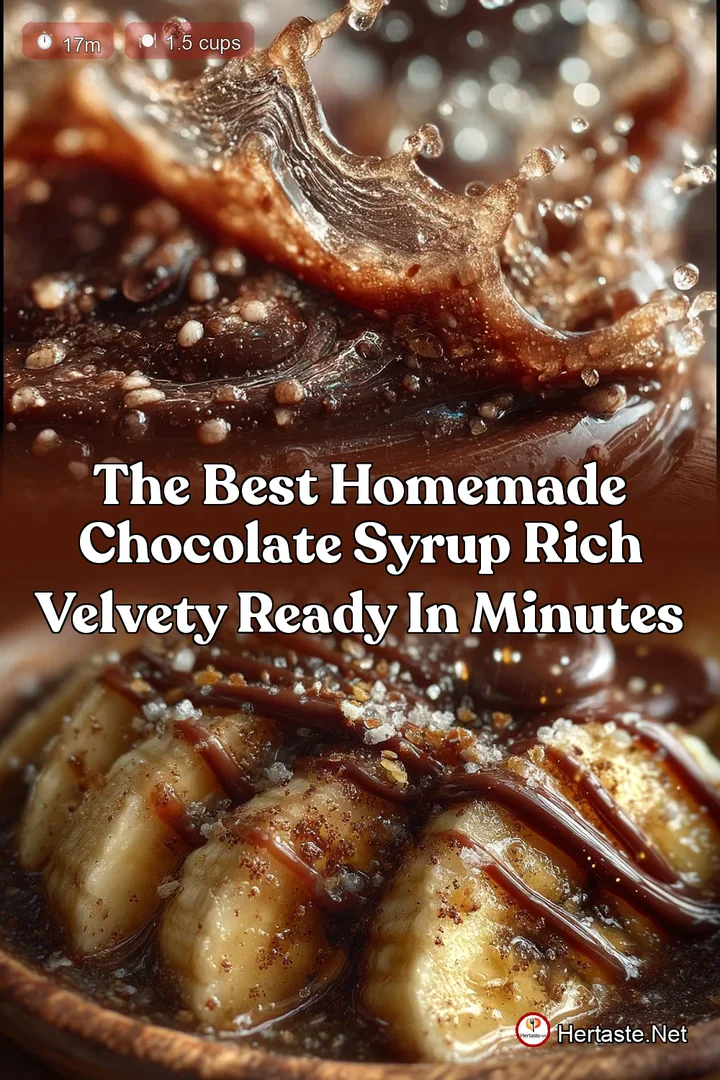 The Best Homemade Chocolate Syrup Rich Velvety Ready in Minutes
