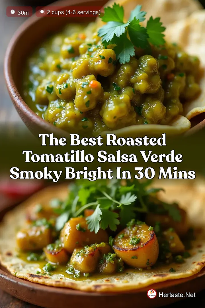 The Best Roasted Tomatillo Salsa Verde Smoky Bright in 30 Mins