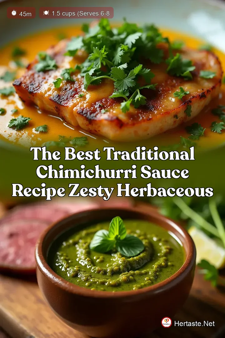 The Best Traditional Chimichurri Sauce Recipe Zesty Herbaceous
