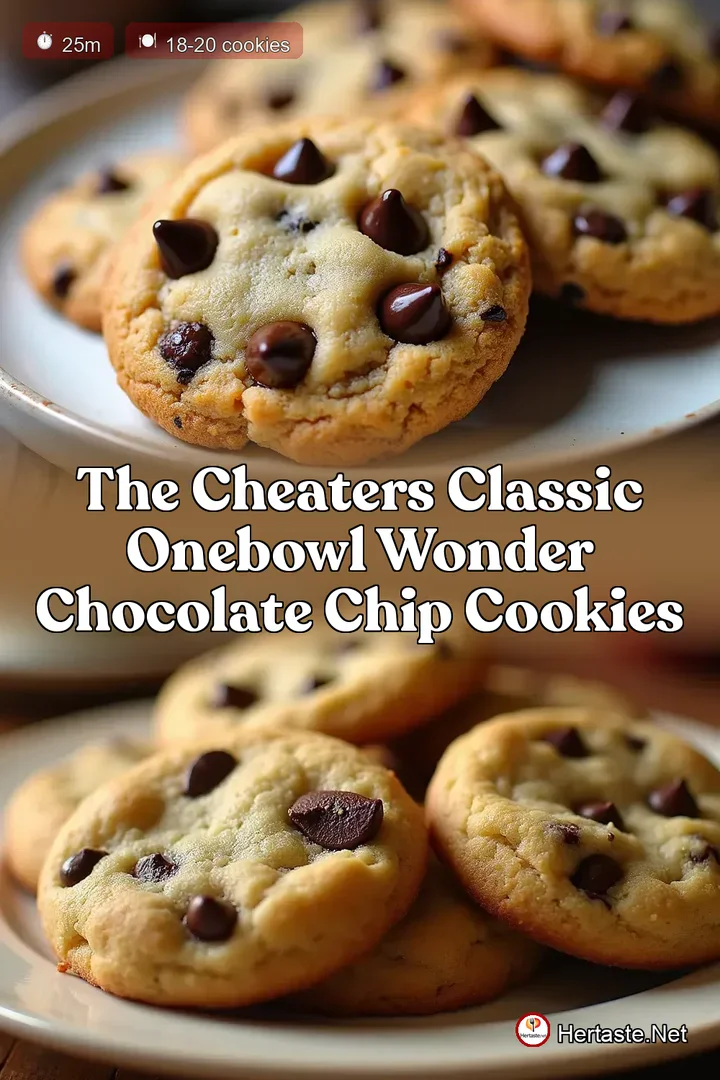The Cheaters Classic OneBowl Wonder Chocolate Chip Cookies