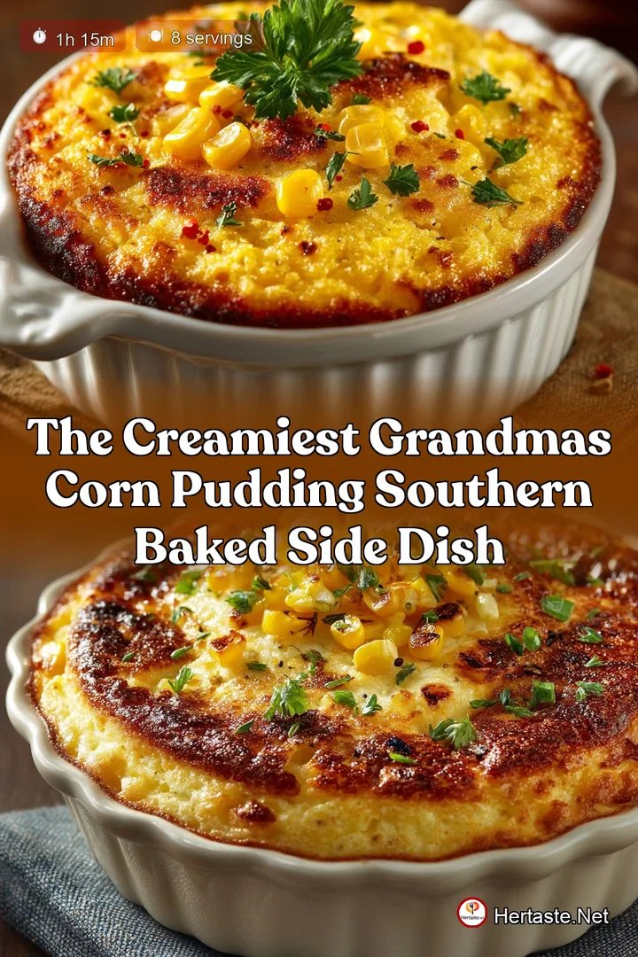 The Creamiest Grandmas Corn Pudding Southern Baked Side Dish
