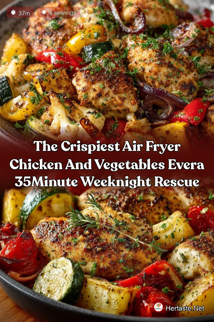 The Crispiest Air Fryer Chicken and Vegetables EverA 35Minute Weeknight Rescue