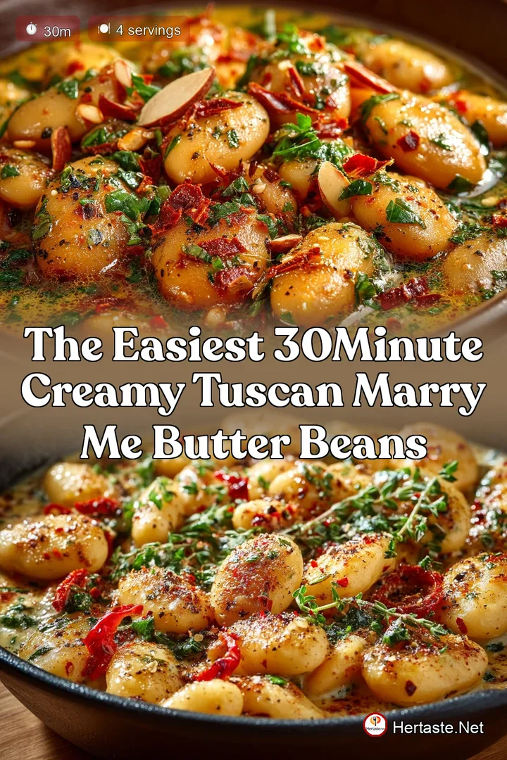 The Easiest 30Minute Creamy Tuscan Marry Me Butter Beans