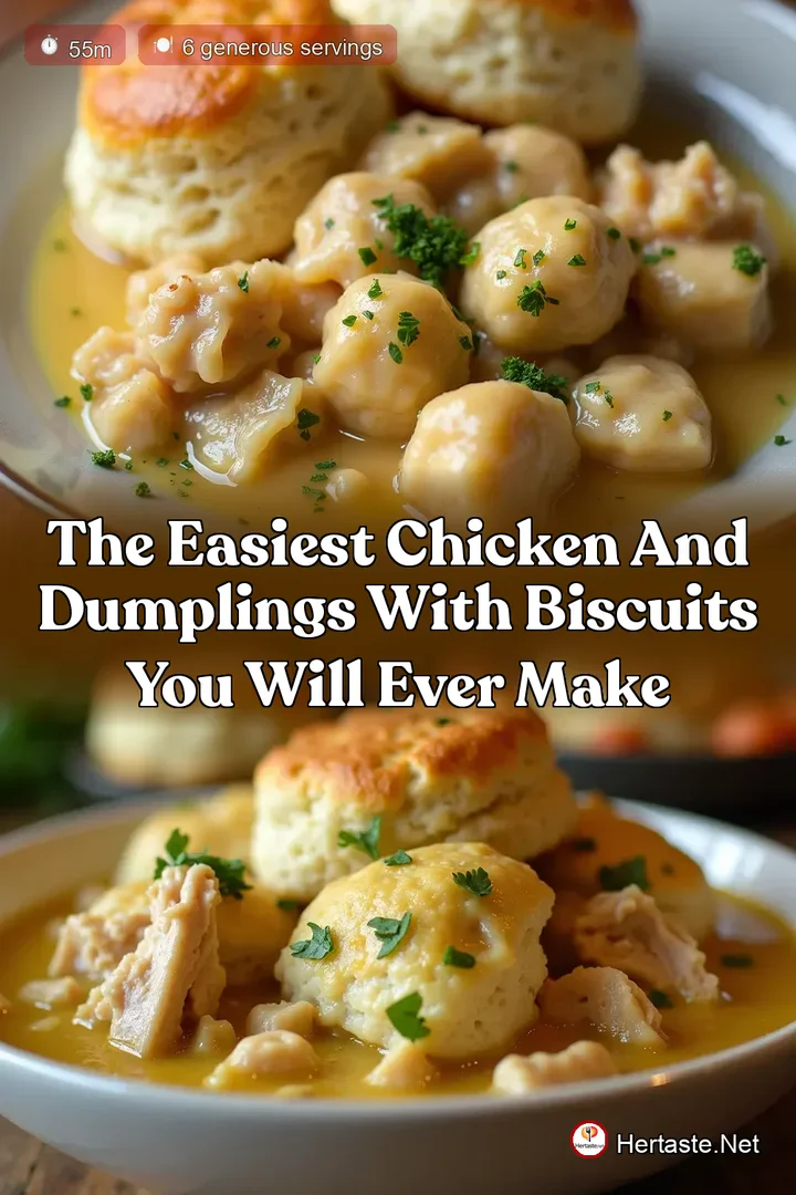 The Easiest Chicken and Dumplings with Biscuits You Will Ever Make